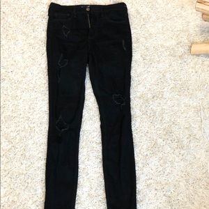 Black high waisted skinny jeans
